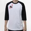 Raglan 3/4 Roundneck Shirt (White Body) Thumbnail