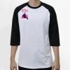 Raglan 3/4 Roundneck Shirt (White Body) Thumbnail