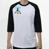 Raglan 3/4 Roundneck Shirt (White Body) Thumbnail