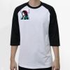 Raglan 3/4 Roundneck Shirt (White Body) Thumbnail
