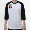 Raglan 3/4 Roundneck Shirt (White Body) Thumbnail