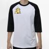 Raglan 3/4 Roundneck Shirt (White Body) Thumbnail