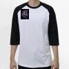 Raglan 3/4 Roundneck Shirt (White Body) Thumbnail