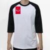 Raglan 3/4 Roundneck Shirt (White Body) Thumbnail