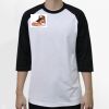 Raglan 3/4 Roundneck Shirt (White Body) Thumbnail