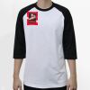 Raglan 3/4 Roundneck Shirt (White Body) Thumbnail