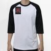 Raglan 3/4 Roundneck Shirt (White Body) Thumbnail