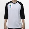 Raglan 3/4 Roundneck Shirt (White Body) Thumbnail