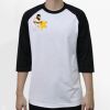 Raglan 3/4 Roundneck Shirt (White Body) Thumbnail