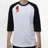 Raglan 3/4 Roundneck Shirt (White Body) Thumbnail