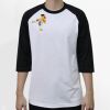 Raglan 3/4 Roundneck Shirt (White Body) Thumbnail