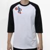 Raglan 3/4 Roundneck Shirt (White Body) Thumbnail