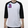 Raglan 3/4 Roundneck Shirt (White Body) Thumbnail