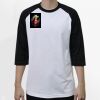Raglan 3/4 Roundneck Shirt (White Body) Thumbnail