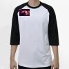 Raglan 3/4 Roundneck Shirt (White Body) Thumbnail