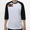 Raglan 3/4 Roundneck Shirt (White Body) Thumbnail