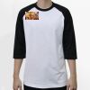 Raglan 3/4 Roundneck Shirt (White Body) Thumbnail