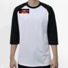 Raglan 3/4 Roundneck Shirt (White Body) Thumbnail