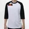 Raglan 3/4 Roundneck Shirt (White Body) Thumbnail