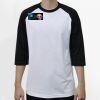 Raglan 3/4 Roundneck Shirt (White Body) Thumbnail