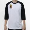 Raglan 3/4 Roundneck Shirt (White Body) Thumbnail