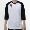 Raglan 3/4 Roundneck Shirt (White Body) Thumbnail