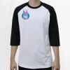 Raglan 3/4 Roundneck Shirt (White Body) Thumbnail