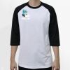 Raglan 3/4 Roundneck Shirt (White Body) Thumbnail