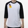 Raglan 3/4 Roundneck Shirt (White Body) Thumbnail