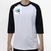 Raglan 3/4 Roundneck Shirt (White Body) Thumbnail