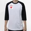 Raglan 3/4 Roundneck Shirt (White Body) Thumbnail