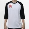 Raglan 3/4 Roundneck Shirt (White Body) Thumbnail