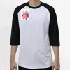 Raglan 3/4 Roundneck Shirt (White Body) Thumbnail