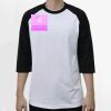 Raglan 3/4 Roundneck Shirt (White Body) Thumbnail