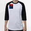 Raglan 3/4 Roundneck Shirt (White Body) Thumbnail