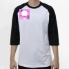 Raglan 3/4 Roundneck Shirt (White Body) Thumbnail