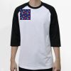 Raglan 3/4 Roundneck Shirt (White Body) Thumbnail