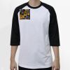 Raglan 3/4 Roundneck Shirt (White Body) Thumbnail