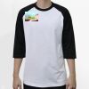Raglan 3/4 Roundneck Shirt (White Body) Thumbnail