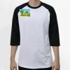 Raglan 3/4 Roundneck Shirt (White Body) Thumbnail