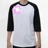 Raglan 3/4 Roundneck Shirt (White Body) Thumbnail