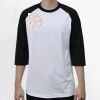 Raglan 3/4 Roundneck Shirt (White Body) Thumbnail
