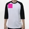 Raglan 3/4 Roundneck Shirt (White Body) Thumbnail