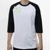 Raglan 3/4 Roundneck Shirt (White Body) Thumbnail
