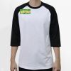 Raglan 3/4 Roundneck Shirt (White Body) Thumbnail