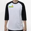 Raglan 3/4 Roundneck Shirt (White Body) Thumbnail
