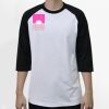 Raglan 3/4 Roundneck Shirt (White Body) Thumbnail
