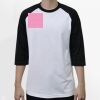 Raglan 3/4 Roundneck Shirt (White Body) Thumbnail