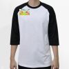 Raglan 3/4 Roundneck Shirt (White Body) Thumbnail