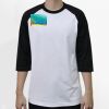 Raglan 3/4 Roundneck Shirt (White Body) Thumbnail